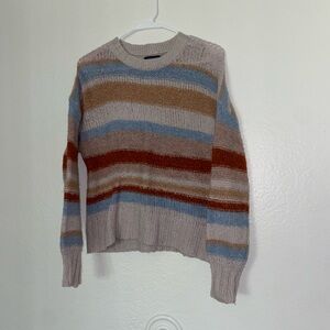 American Eagle striped sweater knitted y2k girly cute long sleeve street wear